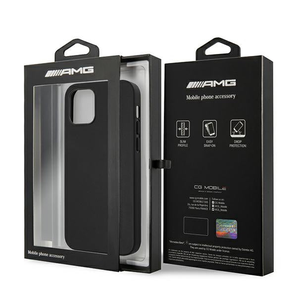 AMG Leather Hot Stamped Case for iPhone 12 Pro Max - Black - Cell phone cases and covers<<<HurtelXML