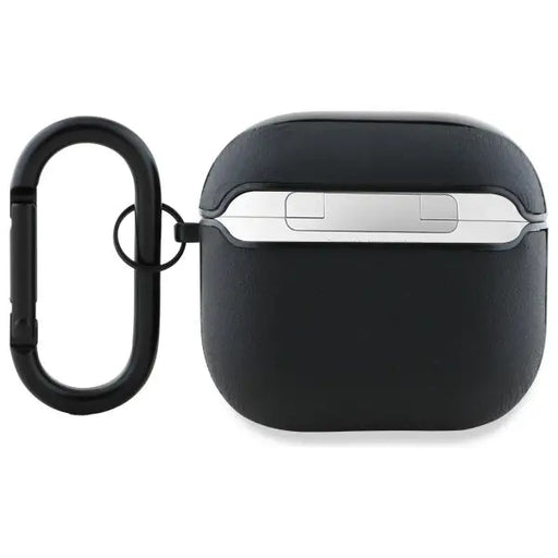 AMG Leather White Logo case for AirPods 4 - black / white - Cell phone cases and covers<<<HurtelXML