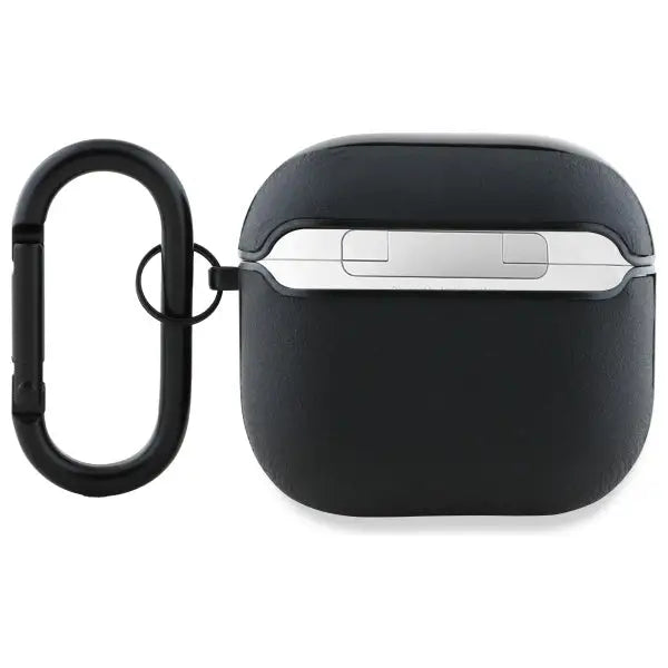 AMG Leather White Logo case for AirPods 4 - black / white - Cell phone cases and covers<<<HurtelXML