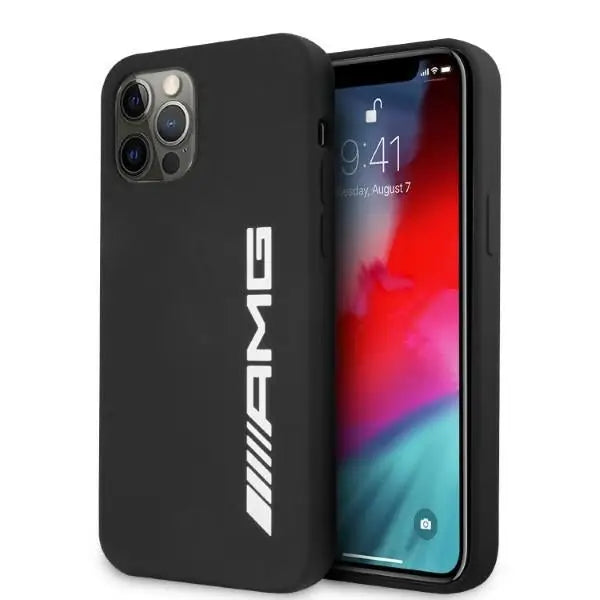AMG Silicone Big Logo case for iPhone 12 Pro Max - black - Cell phone cases and covers<<<HurtelXML
