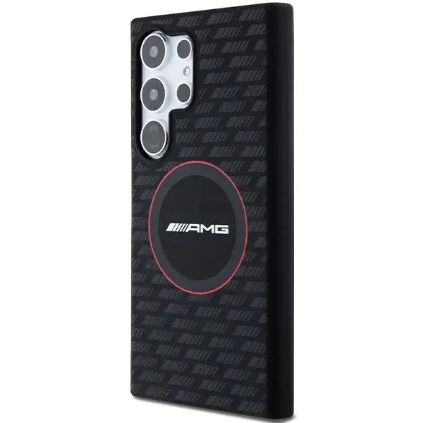 AMG Silicone Carbon Pattern MagSafe case for Samsung Galaxy S24 Ultra - black - Cell phone cases and covers<<<HurtelXML