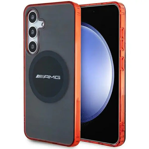 AMG Transparent Bicolor MagSafe case for Samsung Galaxy S24 - black - Cell phone cases and covers<<<HurtelXML