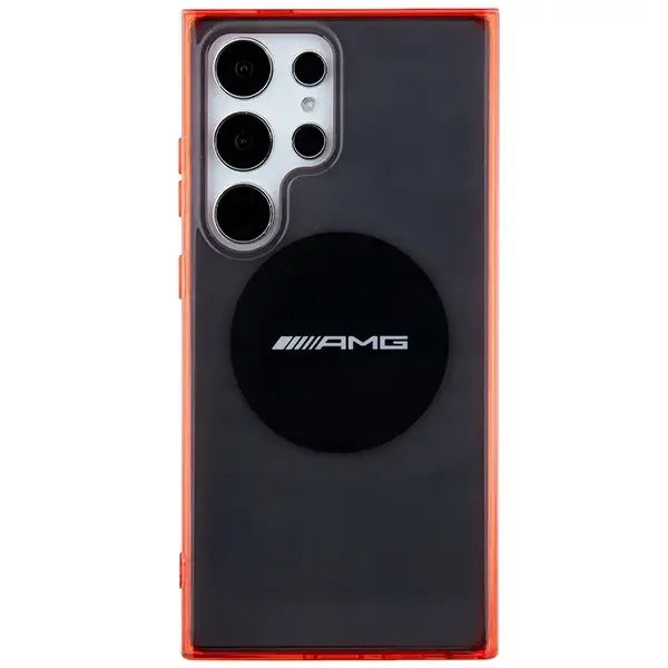 AMG Transparent Bicolor MagSafe case for Samsung Galaxy S24 Ultra - black - Cell phone cases and covers<<<HurtelXML