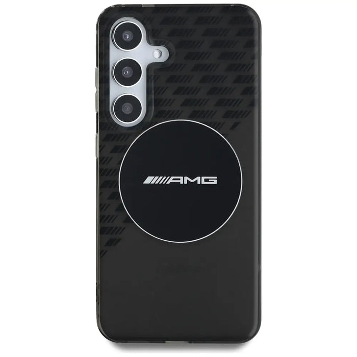 AMG Transparent Rhombs MagSafe Case for Samsung Galaxy S25 - Black - Cell phone cases and covers<<<HurtelXML