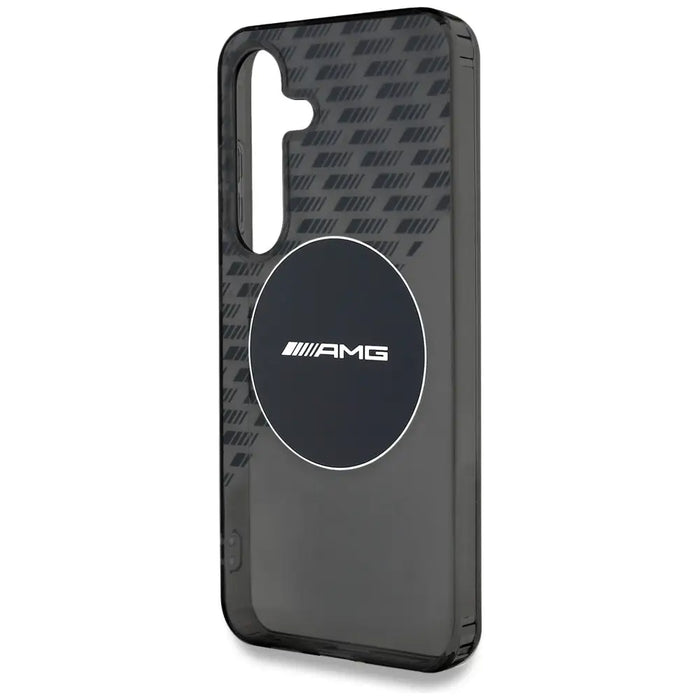 AMG Transparent Rhombs MagSafe Case for Samsung Galaxy S25 - Black - Cell phone cases and covers<<<HurtelXML