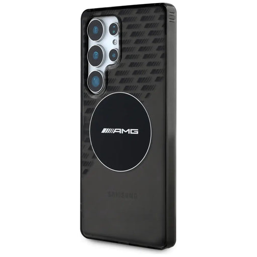 AMG Transparent Rhombs MagSafe Case for Samsung Galaxy S25 Ultra - Black - Cell phone cases and covers<<<HurtelXML