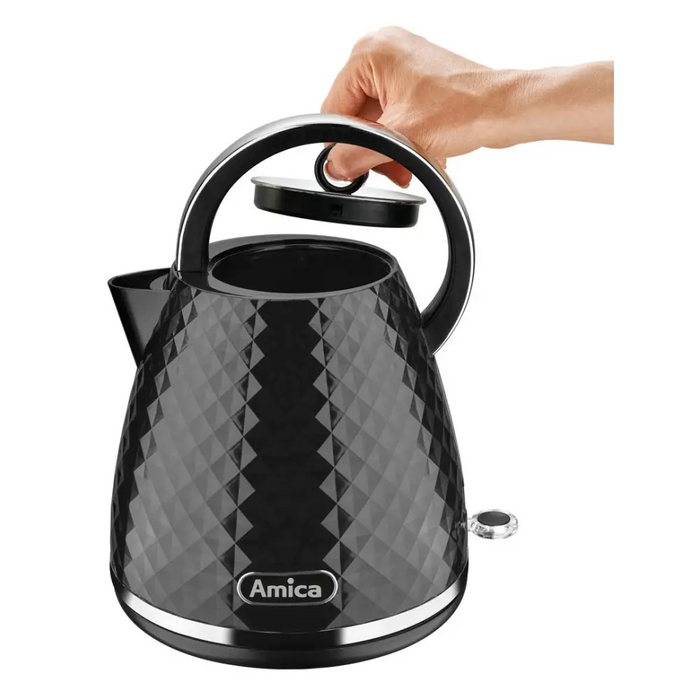 Amica KF 3030 1.7 l 2200 W electric kettle Black - Electric kettlesAGD-CZE<<<Home Appliance - ProductsAGD<<<ActionPL