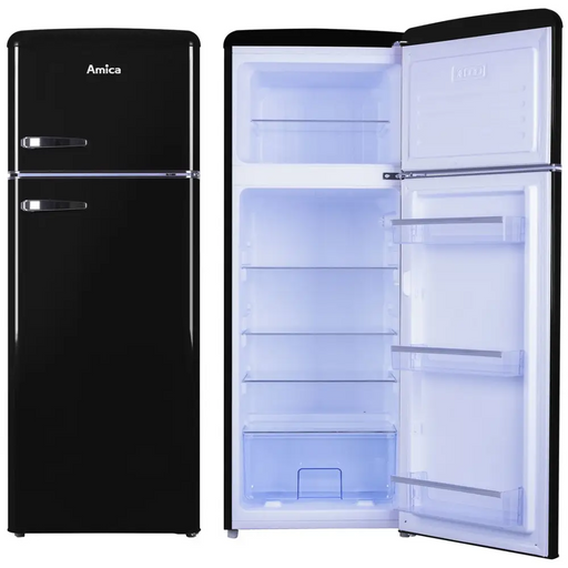 Amica VD 1442 AB fridge-freezer Freestanding 213 L Black - Freestanding refrigerator-freezers