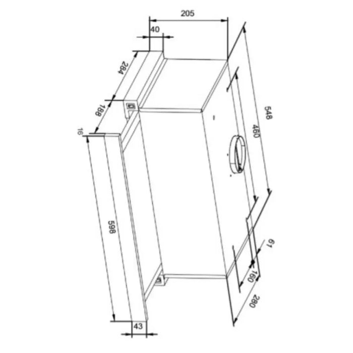 Built-in hood AMICA OTP6243BG***