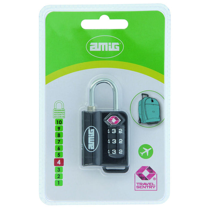 CODE PADLOCK TSA CERTIFIED AMIG MOD.80TSA