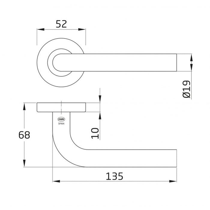 DOOR HANDLE AMIG 4RX