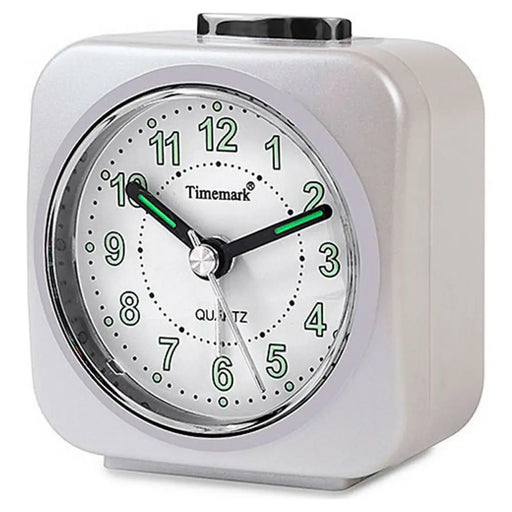 Analogue Alarm Clock Timemark White Silent with sound Night mode - Декорация и Осветление<<<Дом