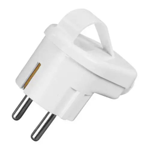 ANGLE PLUG WITH HANDLE - WHITE TIMEX - Щепсели и куплунги<<<Електроматериали<<<Praktiker&&&Щепсели и