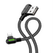 Angle USB Lightning Cable Mcdodo CA-4674 LED 0.5m (Black) - USB to Lightning<<<USB cables<<<GSM Accessories<<<InnproXML