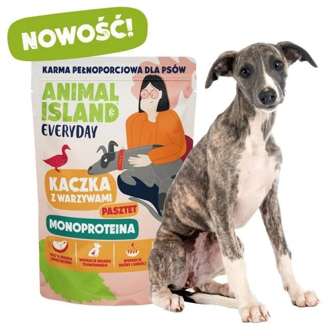 ANIMAL ISLAND Everyday Monoprotein Veal, Duck, Turkey - wet dog food - 9x300g