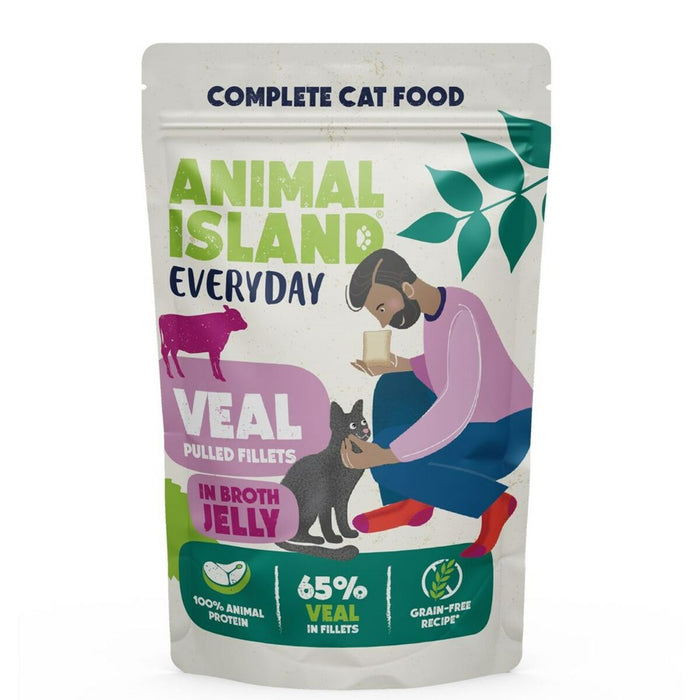 Cat food ANIMAL ISLAND Everyday Veal and poultry with liver 4 x 85 g