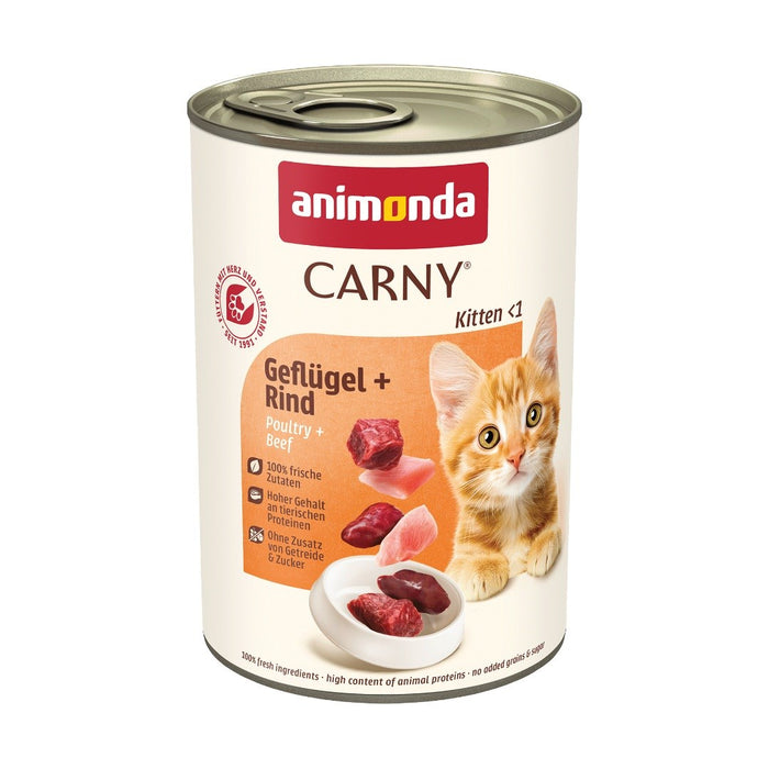 ANIMONDA Carny Kitten Beef with poultry - wet cat food - 400g