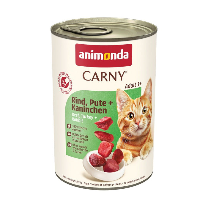 ANIMONDA Carny Adult Beef, turkey, rabbit - wet cat food - 400g