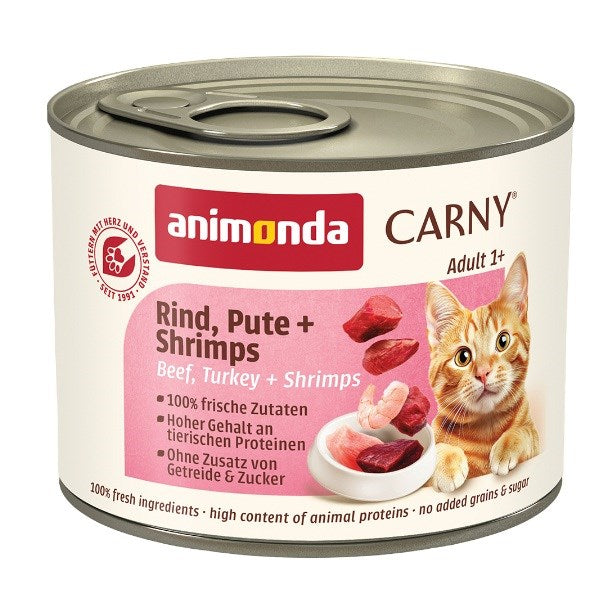 ANIMONDA Carny Adult Beef, turkey and shrimps - wet cat food - 200g
