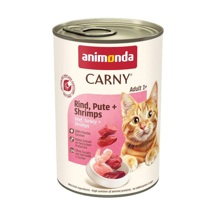 ANIMONDA Carny Adult Beef, turkey, shrimp - wet cat food - 400g