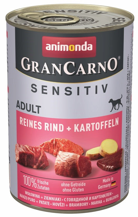 ANIMONDA GranCarno Adult Sensitiv Beef with potatoes - wet dog food - 400g
