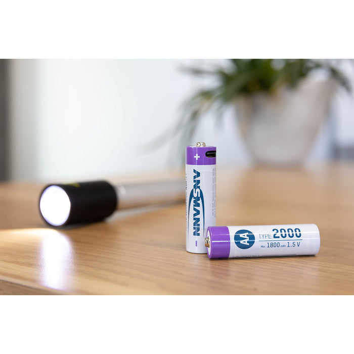 BATTERIES ANSMANN 5434 2000MAH USB-C 4PCS