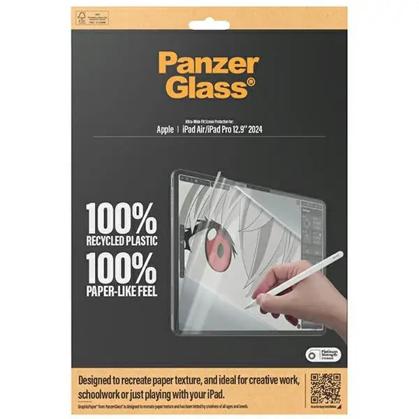 Antibacterial PanzerGlass GraphicPaper foil with a glare filter for iPad Air 12.9’’ 2024 / iPad Pro 12.9’’ 2024 - Cell