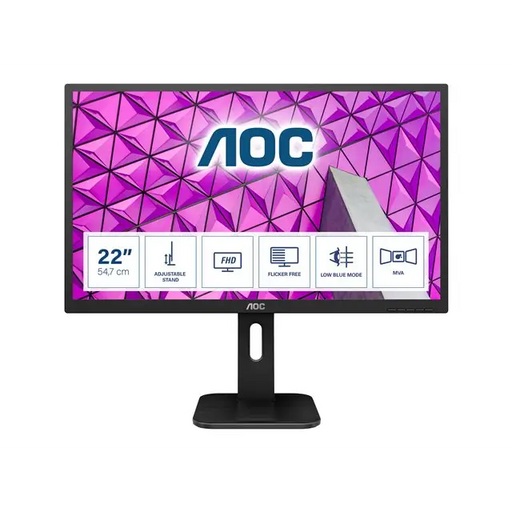 AOC 22P1 Monitor 21.5inch panel MVA D-Sub/HDMI/DP/DVI speakers - Бизнес монитори<<<Дисплеи<<<Аудио Видео Дисплеи и