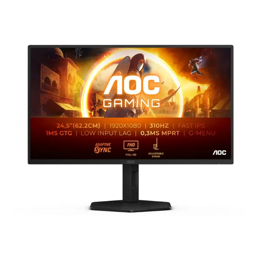AOC 25G4SXU 24.5’’ Fast IPS WLED 1920x1080@300Hz/310Hz 1ms GtG 0.3ms MPRT 1000:1 80M:1 DCR Adaptive Sync FlickerFree