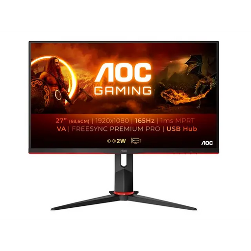 AOC 27G2SU/BK 27inch VA FHD 165Hz 350 cd/m2 1ms HDMIx2 DP USB3.1x4 PIVOT Speakers - Гейминг монитори<<<Гейминг