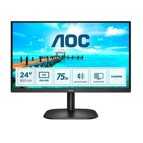 AOC B2 24B2XHM2 computer monitor 60.5 cm (23.8’’) 1920 x 1080 pixels Full HD LCD Black - Потребителски