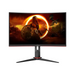 AOC C24G2U/BK 23.8inch VA Curved 1920x1080 130MM 165Hz 1ms MPRT FreeSync Premium USB HUB SPEAKERS DPx1 HDMIx2 VESA