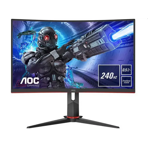 AOC C27G2ZU/BK 27inch 1920x1080 VA Curved 240Hz MPRT FreeSync Premium USB HUB SPEAKERS 1xDP 2xHDMI VESA 100x100