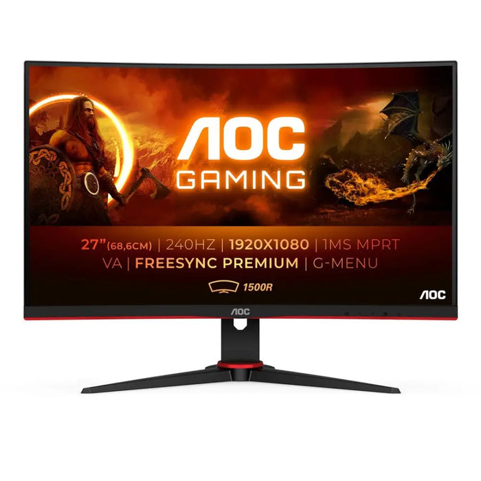 AOC G2 C27G2ZE/BK computer monitor 68.6 cm (27’’) 1920 x 1080 pixels Full HD LED Black Red - Гейминг монитори<<<Гейминг