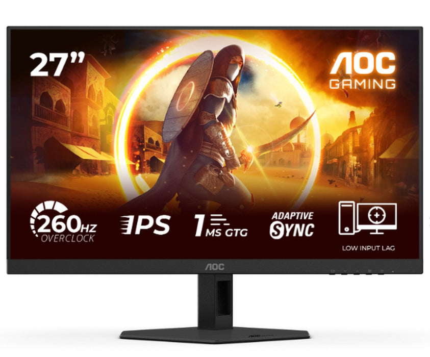Monitor AOC 27G4ZR, 27" Fast IPS WLED, 1920x1080@260Hz (OC, Native 240Hz), 1ms GtG, 0.3ms MPRT, 300c