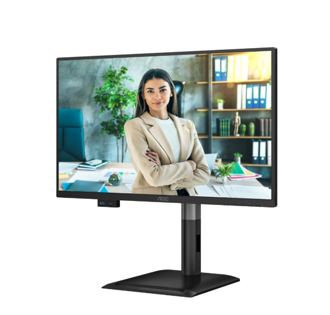 AOC 24P4U, 23.8" IPS WLED, 1920x1080@120Hz, 4ms GtG, 300cd m/2, 1500:1, 20M:1, Adaptive Sync, Anti Blue Light, FlickerFree, 2Wx2, Tilt, Height Adjust, Pivot, Swivel, D-SUB, HDMI, DP, USB hub