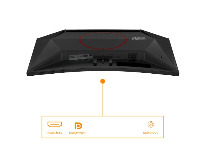 AOC C24G42E, 23.6" VA Curved 1500R, WLED, 1020x1080@180Hz, 4ms GtG, 0.5ms MPRT, 250cd m/2, 3000:1, 80M:1 DCR, Adaptive Sync, FlickerFree, Low Blue Light, 2Wx2, Tilt, 2xHDMI, DP