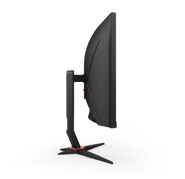 AOC CU34G2XP/BK, 34" Curved 1500R VA, WLED, 3440x1440@180Hz, 1ms GtG, 1ms MPRT, 430 cd/m2, 4000:1, 80M:1 DCR, Tilt, Height Adjust, Swivel, 2xHDMI, 2xDP, USB hub