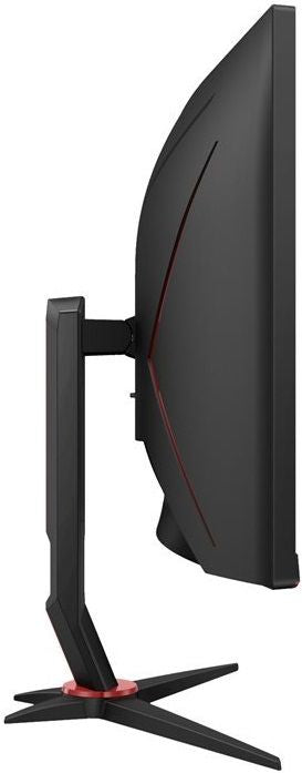 AOC CU34G2XP/BK, 34" Curved 1500R VA, WLED, 3440x1440@180Hz, 1ms GtG, 1ms MPRT, 430 cd/m2, 4000:1, 80M:1 DCR, Tilt, Height Adjust, Swivel, 2xHDMI, 2xDP, USB hub