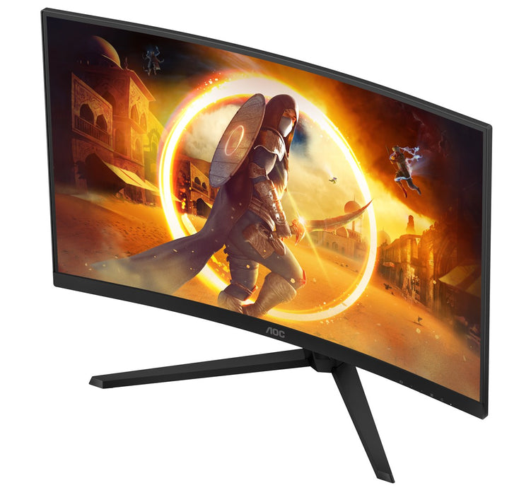 AOC CQ32G4VE, 31.5" Curved 1500R, Fast VA WLED, 2560x1440@180 Hz, 1ms GtG, 0.5ms MPRT, 300 cd/m2, 3500:1, 80M:1 DCR, Adaptive Sync, Flicker Free, Low Blue Light, Tilt, 2xHDMI, DP