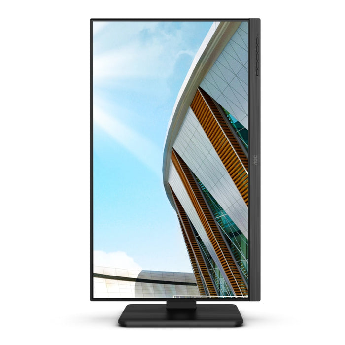 AOC Q24P2Q, 23.8" IPS WLED, 2560x1440@75Hz, 4ms GtG, 250cd m/2, 1000:1, DCR 50M:1, FlickerFree, Low Blue Light, 2Wx2, Tilt, Height Adjust, Pivot, Swivel, D-SUB, HDMI, DP, USB hub