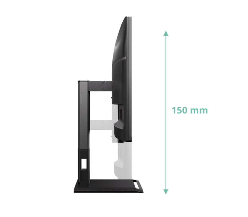 AOC Q27P4U, 27" IPS WLED, 2560x1440@120Hz, 4ms GtG, 350cd m2, 1500:1, DCR 50M:1, Adaptive Sync, FlickerFree, Anti Blue Light, 2Wx2, Tilt, Height Adjust, Pivot, Swivel, 2xHDMI, DP, USB hub