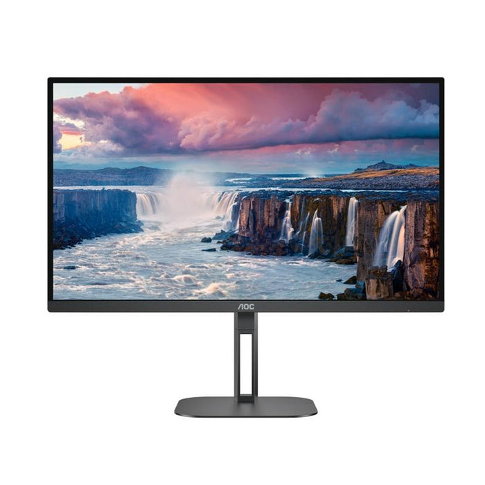 AOC Q27V5N/BK, 27" VA WLED, 2560x1440@75Hz, 4ms GtG, 300cd m/2, 4000:1, 20M:1 DCR, Adaptive Sync, FlickerFree, Low Blue Light, 3Wx2, Tilt, Height Adjust, Pivot, Swivel, 2xHDMI, 2xDP