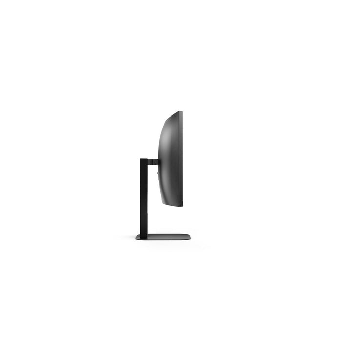 AOC CU34V5CW/BK, 34" Curved 1500R, VA, WLED, 3440x1440@100Hz, 4ms GtG, 1ms MPRT, 300cd m/2, 3000:1, 20M:1 DCR, Adaptive Sync, FreeSync, Low Blue Light, 5Wx2, 2MP Webcam, Tilt, Height Adjust, Swivel, HDMI, DP, USB hub