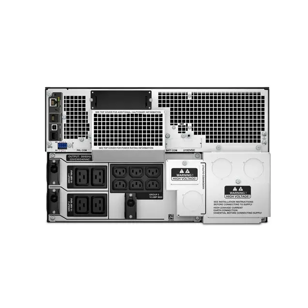 APC Smart-UPS On-Line SRT8KRMXLI - 8kW/VA 6x C13 + 4x C19 + hardwire 1phase output rack mountable Embedded NMC - Online