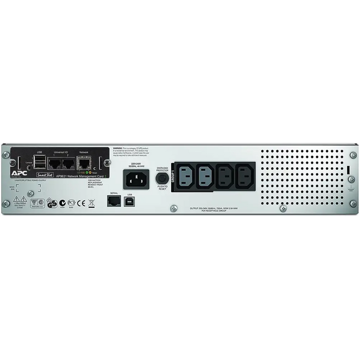 APC Smart-UPS SMT750RMI2UNC - 4x C13 USB Rack mountable NMC 750VA