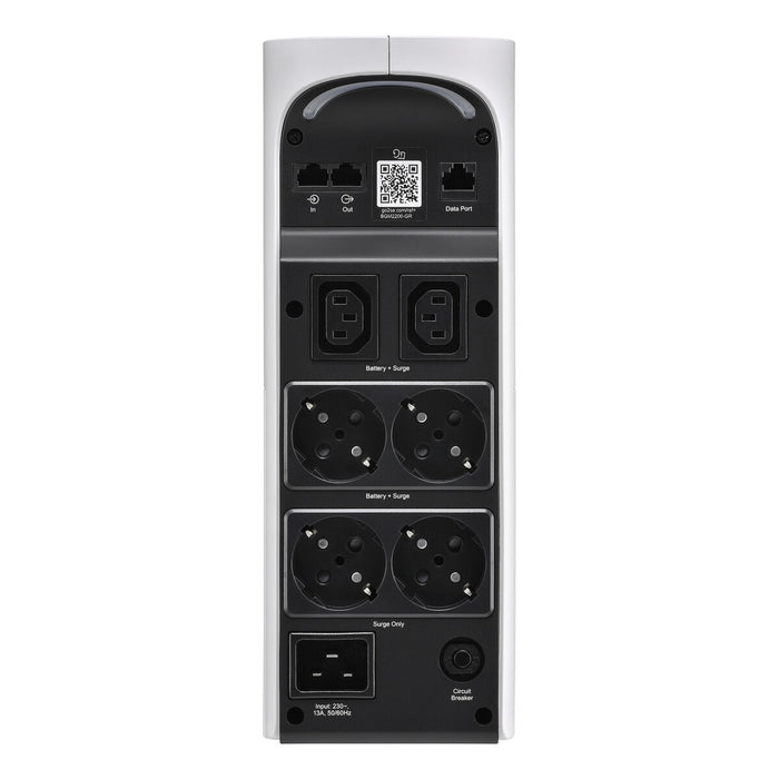 APC Back-UPS Pro 2200VA for Gaming, 230V, Pure Sinewave, LCD, White, Schuko