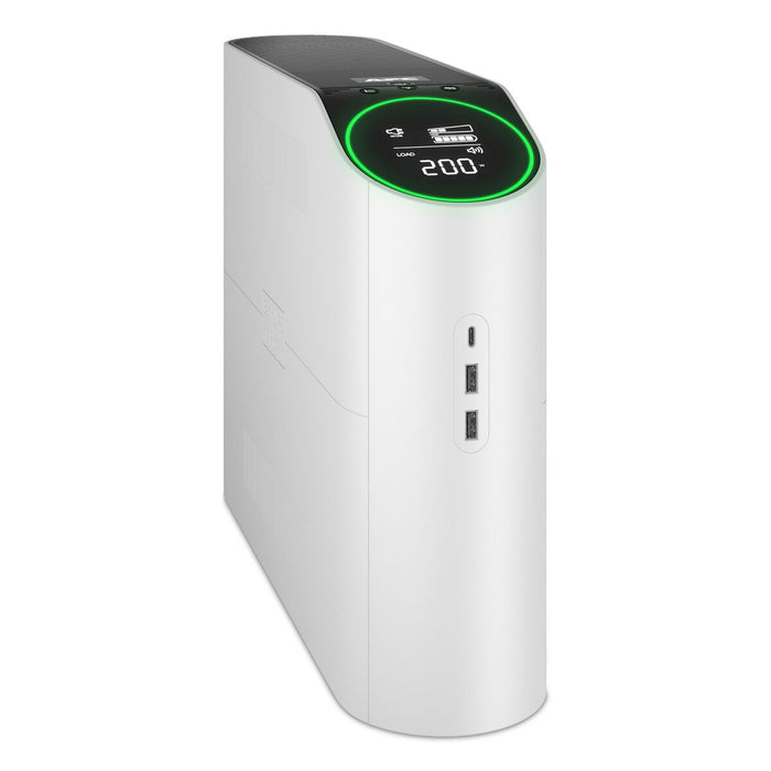APC Back-UPS Pro 2200VA for Gaming, 230V, Pure Sinewave, LCD, White, Schuko