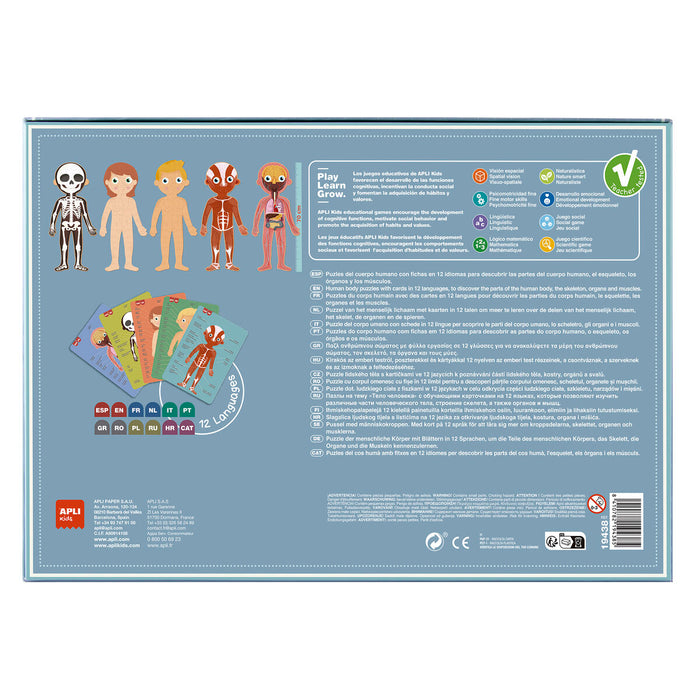 Puzzle Apli 19438 35 x 75 x 24 cm Human body 240 Pieces