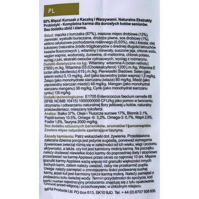 Cat food Applaws Senior Senior Chicken 7,5 kg